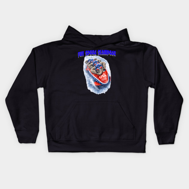 Full Speed Stampede Kids Hoodie by CrazyGirl