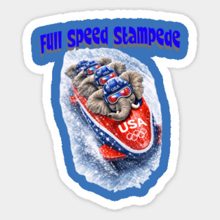 Full Speed Stampede Sticker