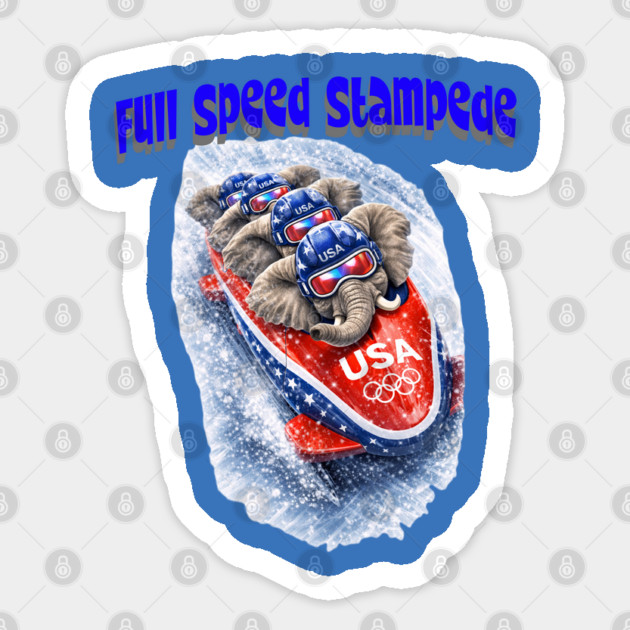 Full Speed Stampede Sticker by CrazyGirl