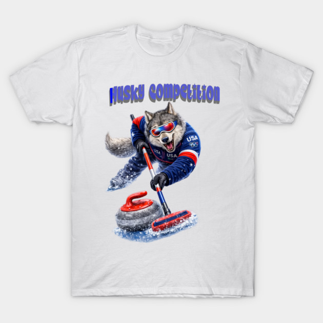 Husky Competition T-Shirt by CrazyGirl