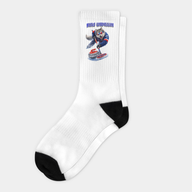 Husky Competition Socks by CrazyGirl
