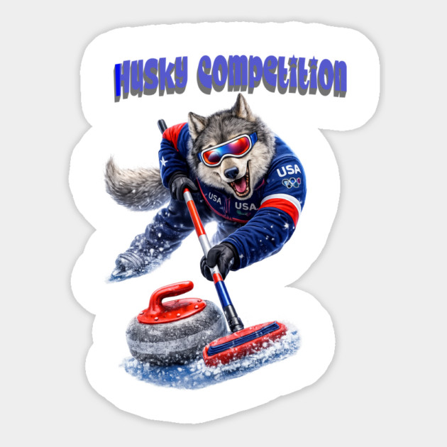 Husky Competition Magnet by CrazyGirl