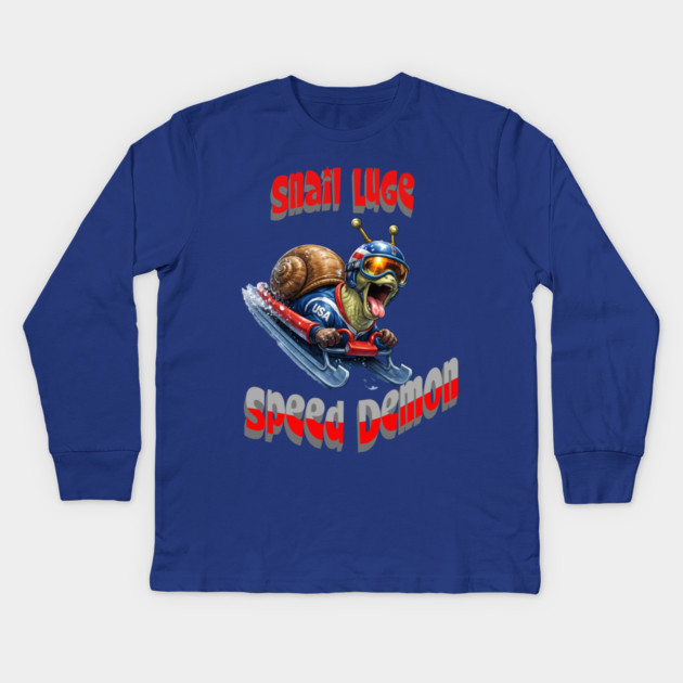 Speed Demon Kids Long Sleeve T-Shirt by CrazyGirl