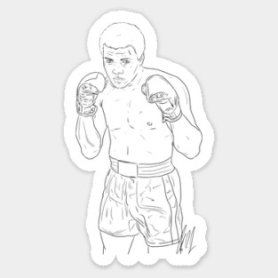 ALI: Float and Sting [Outline] Sticker