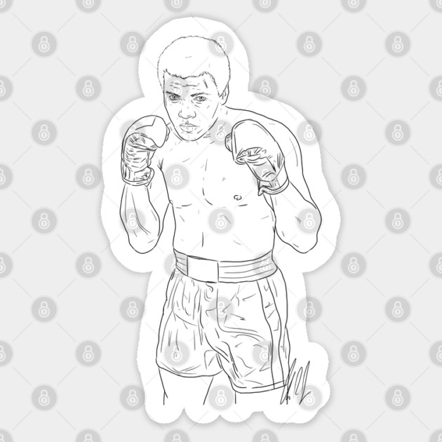 ALI: Float and Sting [Outline] Sticker by 51Deesigns