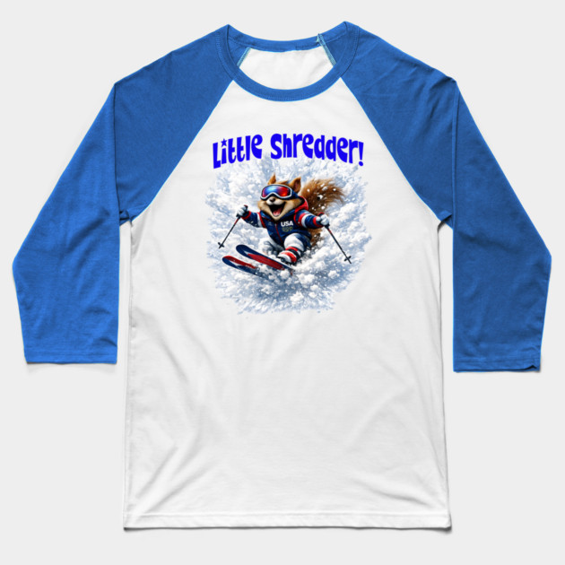 Little Shredder Baseball T-Shirt by CrazyGirl