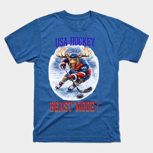 Beast Mode! USA Hockey T-Shirt by CrazyGirl