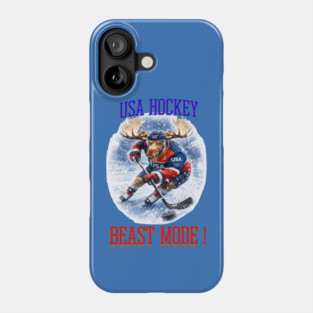 Beast Mode! USA Hockey Phone Case