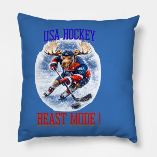 Beast Mode! USA Hockey Pillow