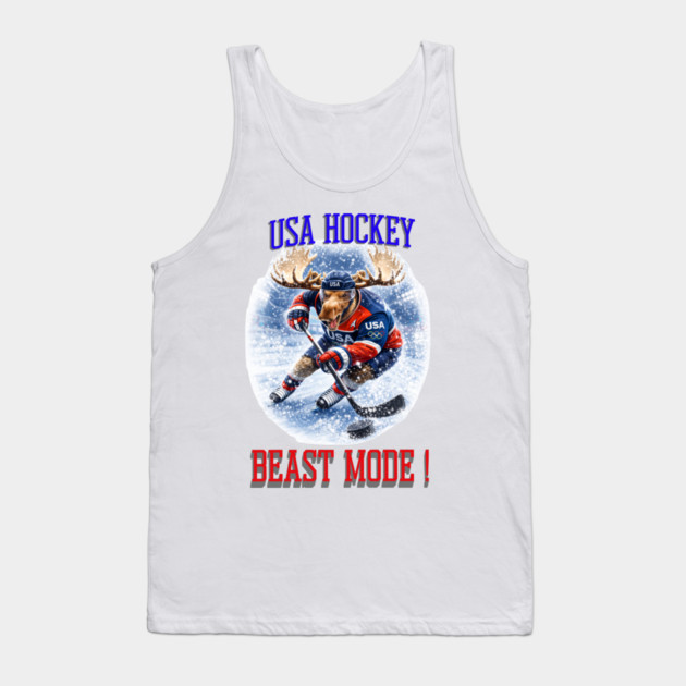 Beast Mode! USA Hockey Tank Top by CrazyGirl