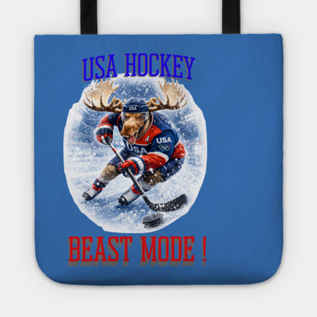 Beast Mode! USA Hockey Tote by CrazyGirl
