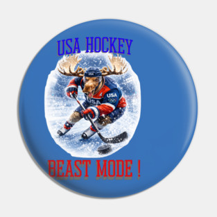 Beast Mode! USA Hockey Pin