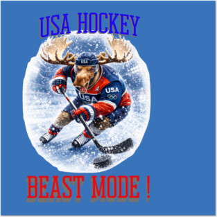 Beast Mode! USA Hockey Posters and Art