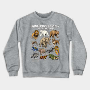 Dangerous Animals of the World Crewneck Sweatshirt