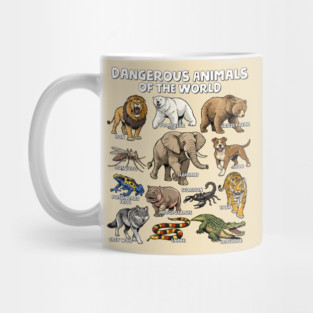 Dangerous Animals of the World Mug