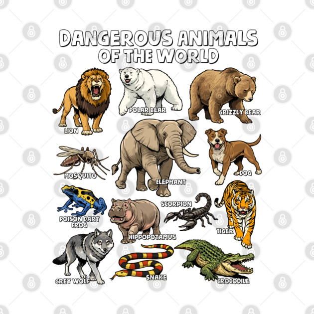 Dangerous Animals of the World by GoshWow®