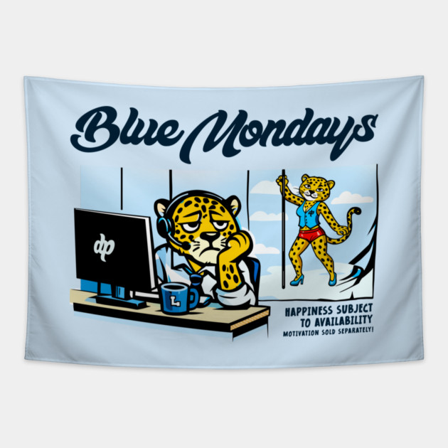BLUE MONDAYS Tapestry by artslaves