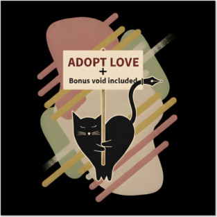 ADOPT LOVE, BONUS VOID INCLUDED. Posters and Art