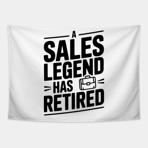 A Sales Legend Has Retired Tapestry by Frank Ring