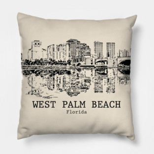 West Palm Beach - Florida Pillow