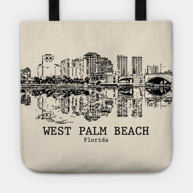 West Palm Beach - Florida Tote by Lakeric