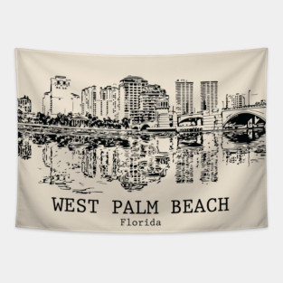 West Palm Beach - Florida Tapestry