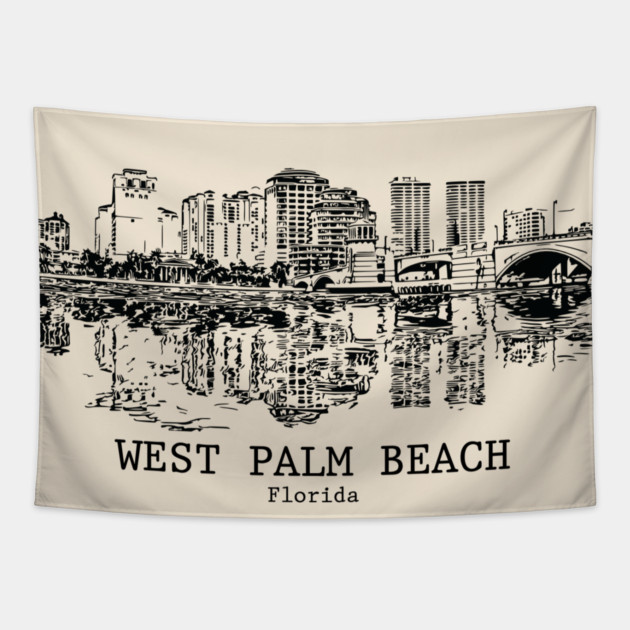 West Palm Beach - Florida Tapestry by Lakeric