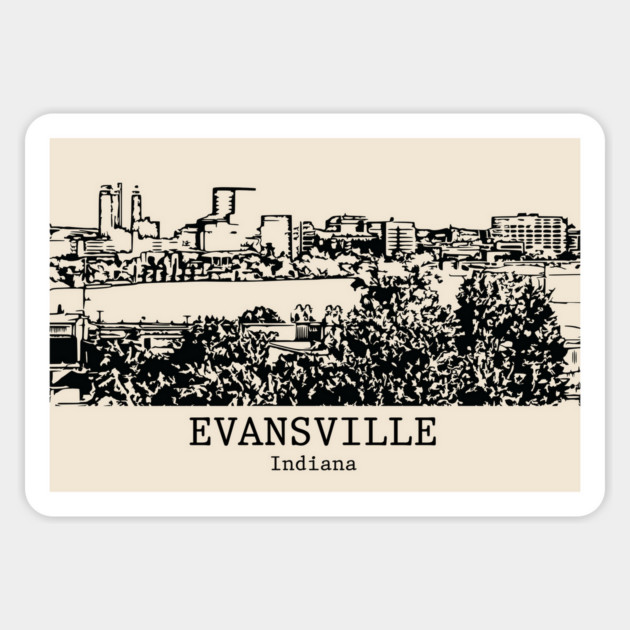 Evansville - Indiana Magnet by Lakeric