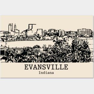Evansville - Indiana Posters and Art
