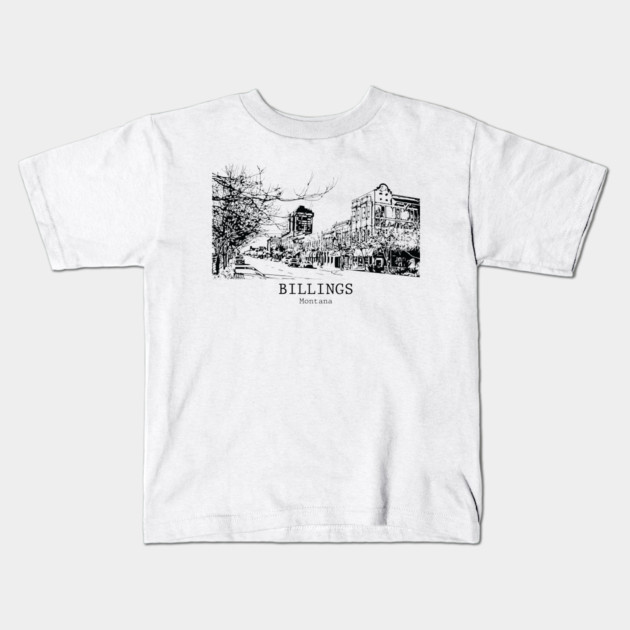 Billings - Montana Kids T-Shirt by Lakeric