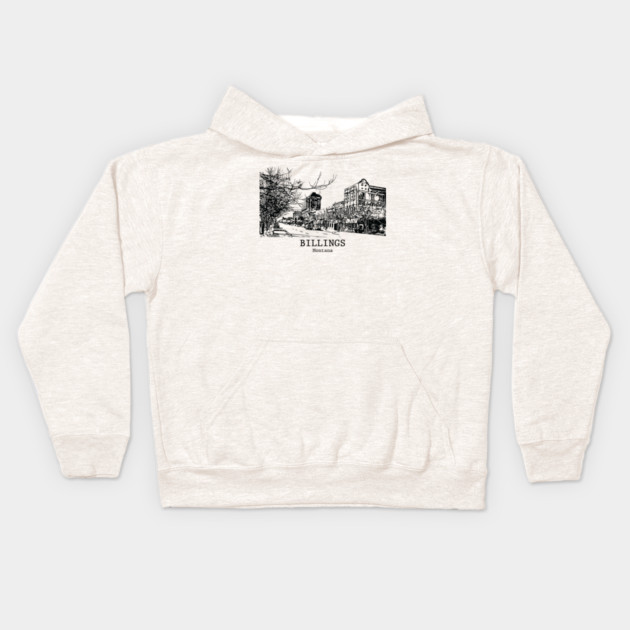 Billings - Montana Kids Hoodie by Lakeric
