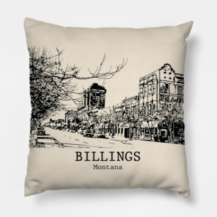 Billings - Montana Pillow