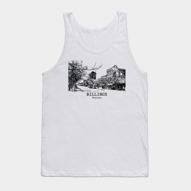 Billings - Montana Tank Top by Lakeric