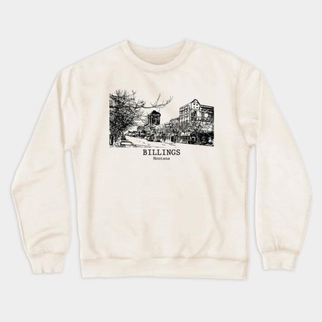 Billings - Montana Crewneck Sweatshirt by Lakeric