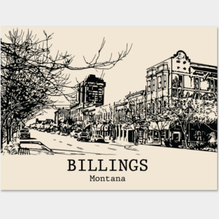 Billings - Montana Posters and Art