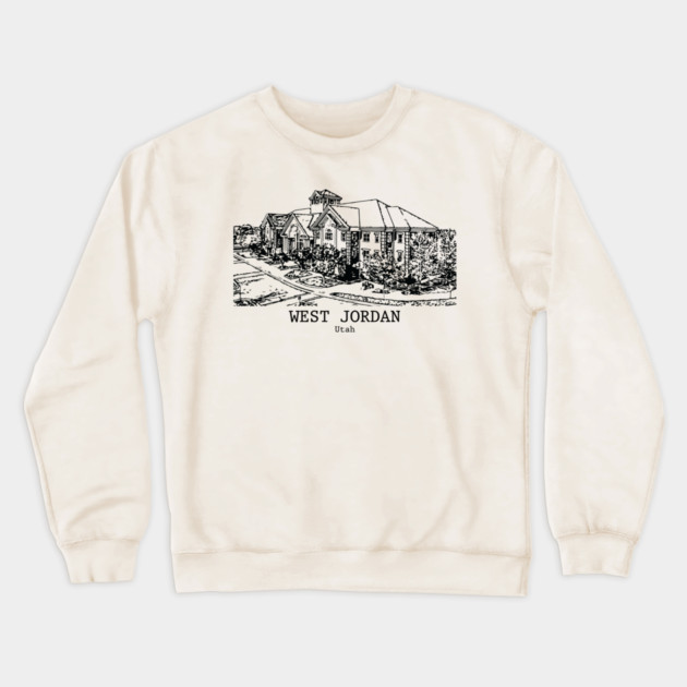 West Jordan - Utah Crewneck Sweatshirt by Lakeric