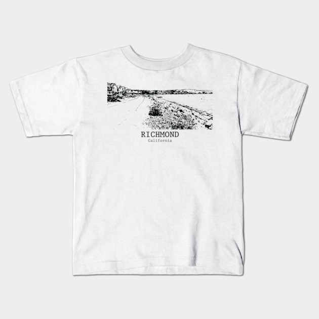 Richmond - California Kids T-Shirt by Lakeric
