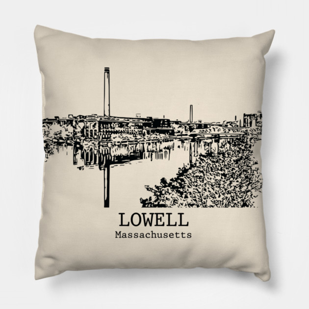 Lowell - Massachusetts Pillow by Lakeric