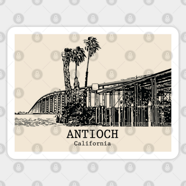 Antioch - California Sticker by Lakeric