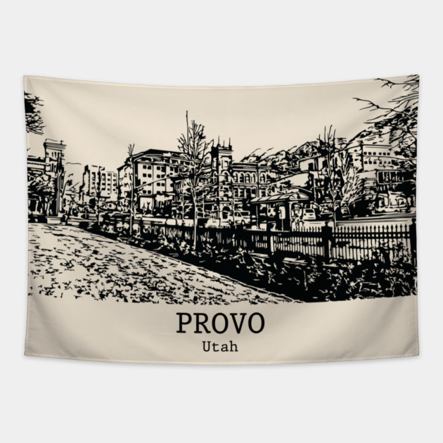 Provo - Utah Tapestry by Lakeric