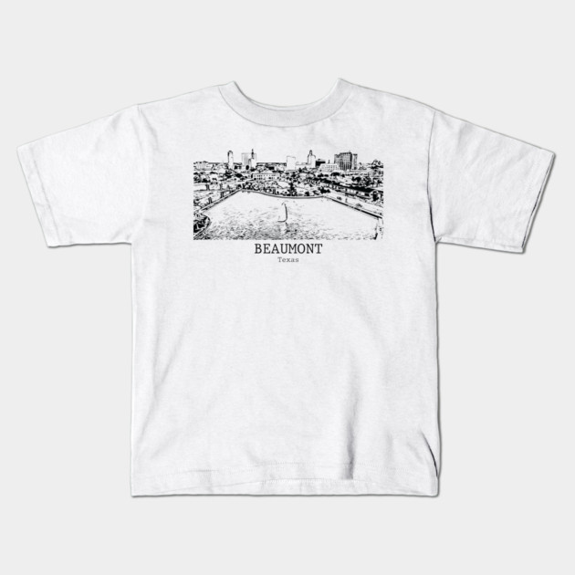 Beaumont - Texas Kids T-Shirt by Lakeric