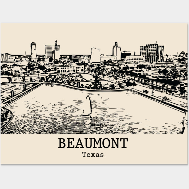 Beaumont - Texas Wall Art by Lakeric