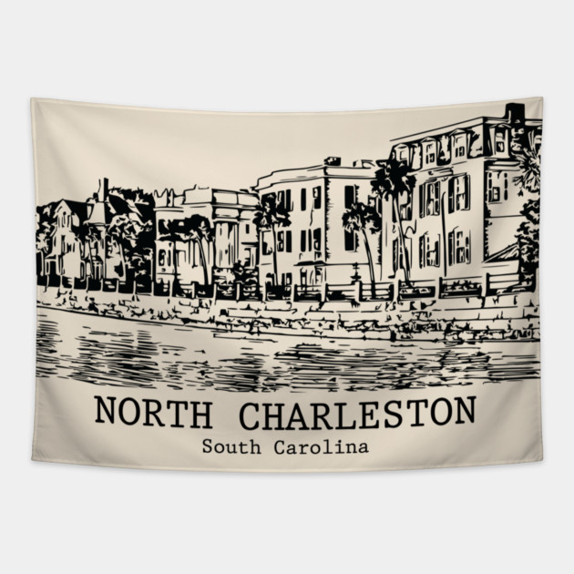 North Charleston - South Carolina Tapestry by Lakeric