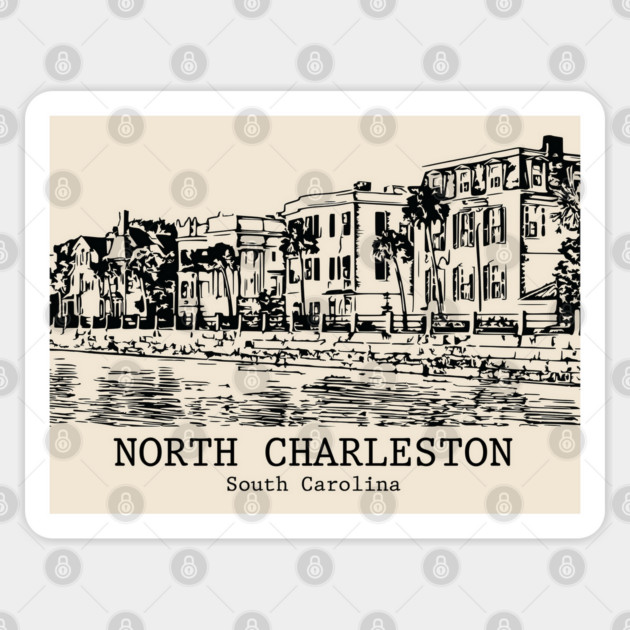 North Charleston - South Carolina Sticker by Lakeric