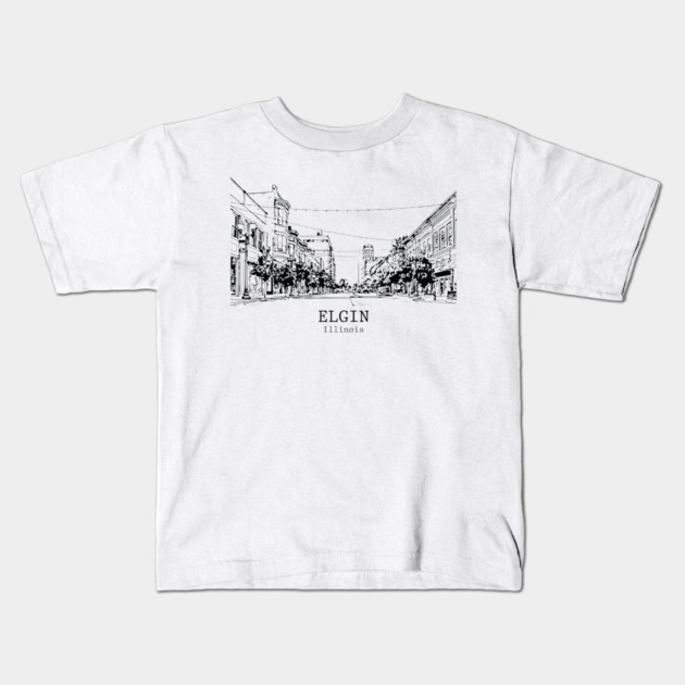 Elgin - Illinois Kids T-Shirt by Lakeric