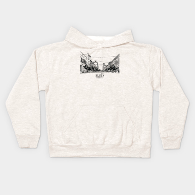 Elgin - Illinois Kids Hoodie by Lakeric