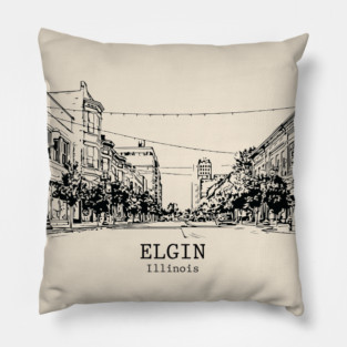 Elgin - Illinois Pillow