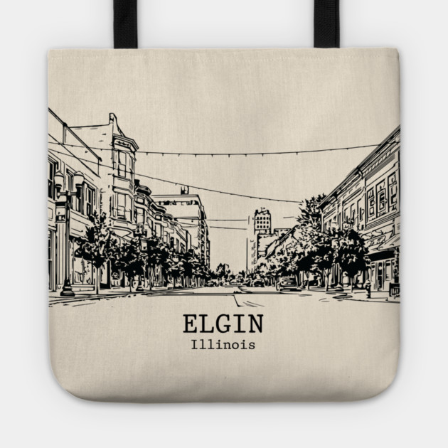 Elgin - Illinois Tote by Lakeric