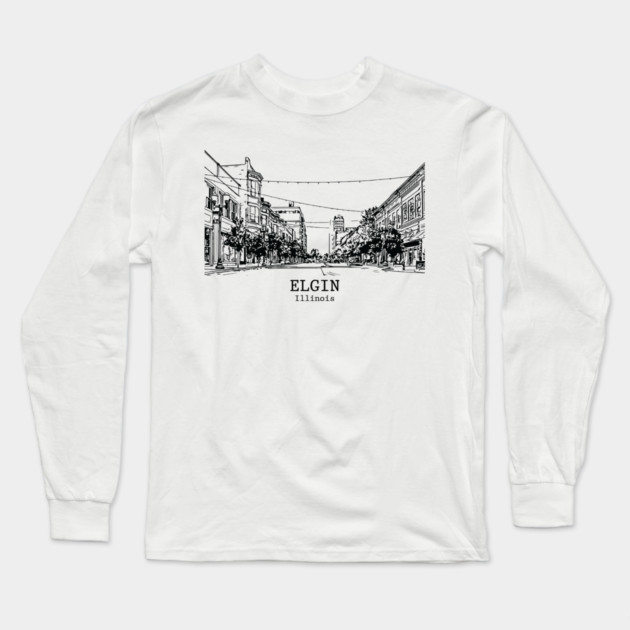 Elgin - Illinois Long Sleeve T-Shirt by Lakeric