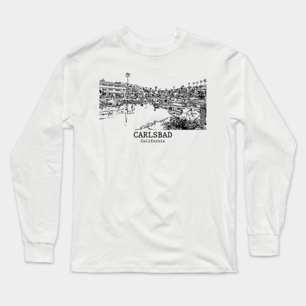 Carlsbad - California Long Sleeve T-Shirt by Lakeric